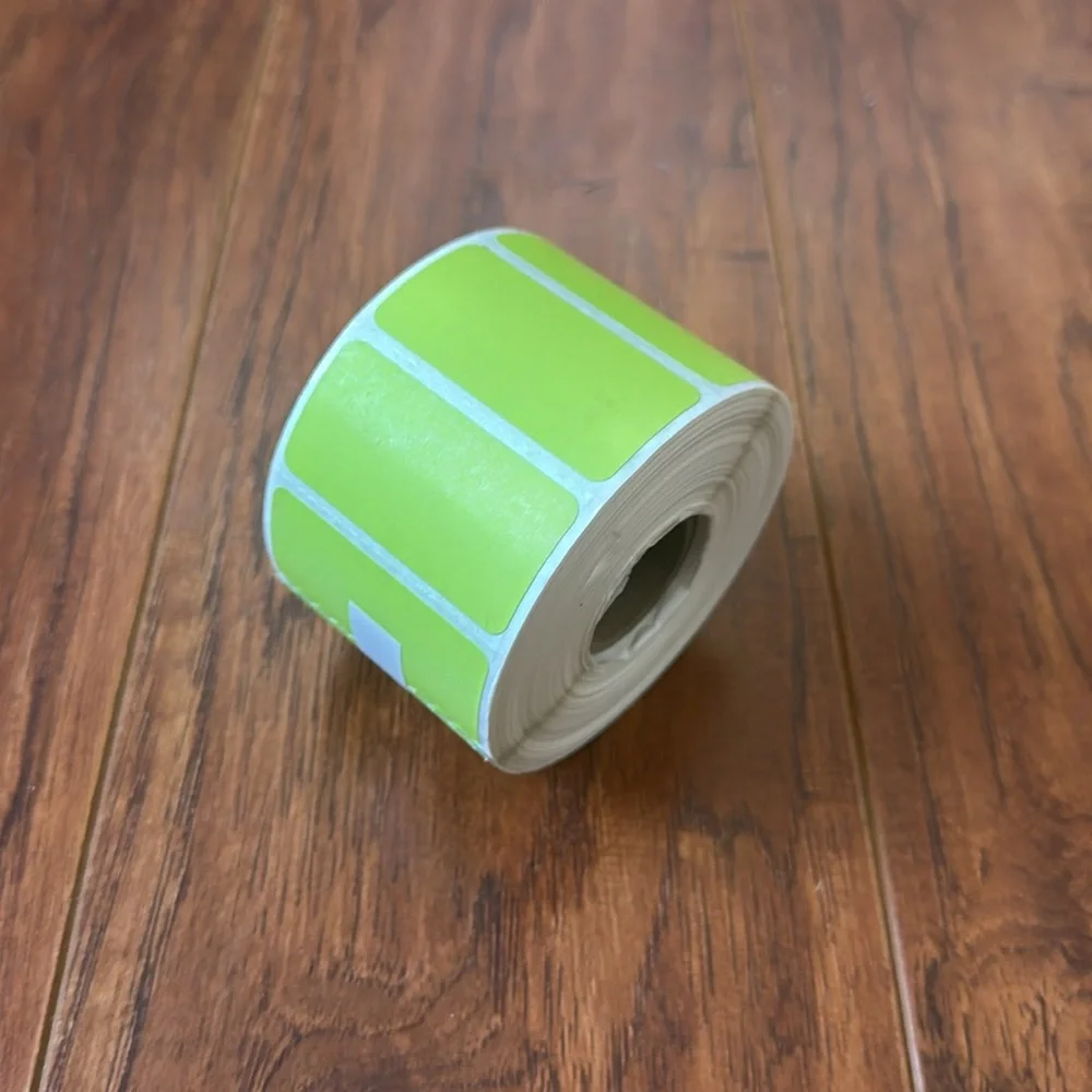 NWOT Rollo Direct Thermal 2x1 Sticker Labels 1,000 Green Printer Stickers